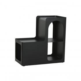 Tavolo aggiuntivo Home ESPRIT Nero Metallo 60 x 30 x 60 cm
