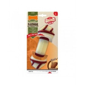 Giocattolo da mordere per cani Nylabone Rawhide Nodo Taglia L Nylon Carne di vitello