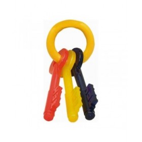 Giocattolo da mordere per cani Nylabone Chiavi Bacon Taglia S Nylon Termoplastico Cuccioli