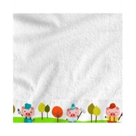 Set di asciugamani HappyFriday Mr Fox Piggys Multicolore 2 Pezzi