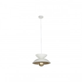 Lampadario Home ESPRIT Bianco Dorato Metallo 50 W 36 x 36 x 22 cm