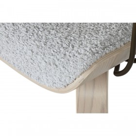 Sedia da Sala da Pranzo Home ESPRIT Grigio Poliestere Legno 51 x 55 x 76,5 cm