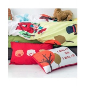 Fodera per cuscino HappyFriday Mr Fox Piggys Multicolore 50 x 30 cm