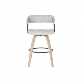 Sedia da Sala da Pranzo Home ESPRIT Grigio Poliestere Legno 51 x 55 x 91 cm