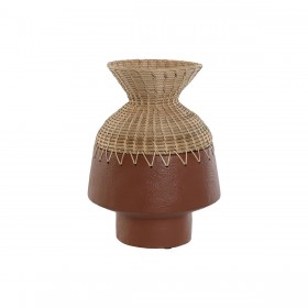 Vaso Home ESPRIT Naturale Terracotta 24 x 24 x 35 cm