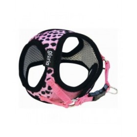 Imbracatura per Cani Gloria Leopardo M 27-35 cm Rosa