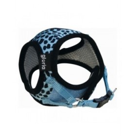 Imbracatura per Cani Gloria Leopardo 40-50 cm L Azzurro