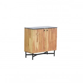 Credenza Home ESPRIT Nero Naturale Marmo Acacia 88 x 40 x 85 cm