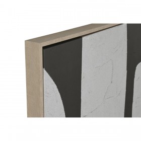 Quadro Home ESPRIT Bianco Verde Beige Grigio scuro polistirene Tela Astratto Città (2 Unità)