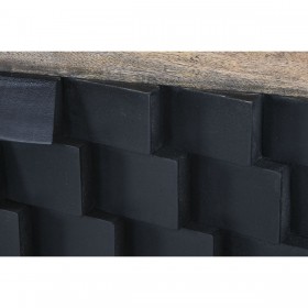 Testiera del Letto Home ESPRIT Marrone Nero Legno di mango 160 x 5 x 80 cm
