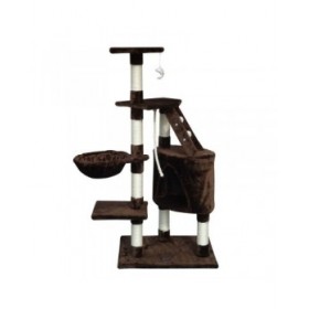 Albero tiragraffi per gatti Gloria 55 x 40 x 120 cm Marrone Legno Carta Sisal