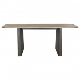 Tavolo da Pranzo Home ESPRIT Naturale Marrone scuro Abete 200 x 90 x 75 cm