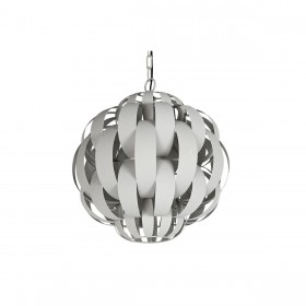 Lampadario Home ESPRIT Bianco Metallo 50 W 50 x 50 x 53 cm