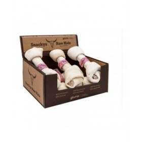 Snack per Cani Gloria Snackys Rawhide 20-23 cm Nodo 6 Unità