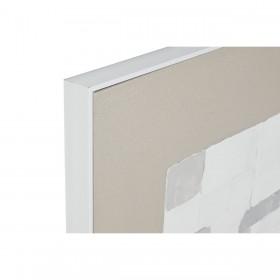 Quadro Home ESPRIT Bianco Beige polistirene Tela Astratto Città 82 x 4 x 81,5 cm (2 Unità)