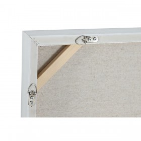 Quadro Home ESPRIT Bianco Beige polistirene Tela Astratto Città 82 x 4 x 81,5 cm (2 Unità)