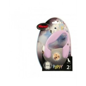 Guinzaglio per Cani Flexi Puppy 2 m Rosa