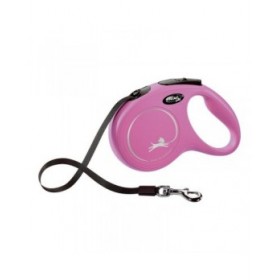 Guinzaglio per Cani Flexi NEW CLASSIC 5m Rosa Taglia M
