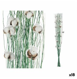 Quadro Home ESPRIT Azzurro Dorato Tela Legno MDF Piume Tradizionale 30 x 3 x 90 cm (2 Unità)