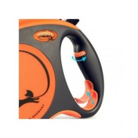 Guinzaglio per Cani Flexi XTREME 5 m Arancio Taglia S