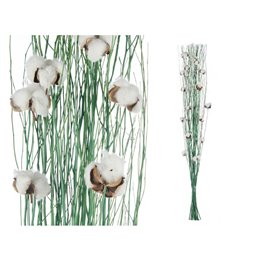 Quadro Home ESPRIT Azzurro Dorato Tela Legno MDF Piume Tradizionale 30 x 3 x 90 cm (2 Unità)