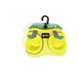 Imbracatura per Cani Gloria Air Mesh Trek Star Giallo Taglia XXXS (18-20 cm)