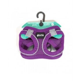 Imbracatura per Cani Gloria Air Mesh Trek Star Regolabile Viola Taglia XXXS (18-20 cm)