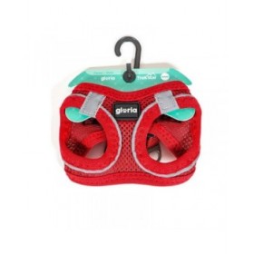 Imbracatura per Cani Gloria Air Mesh Trek Star Regolabile Rosso Taglia XXXS (18-20 cm)