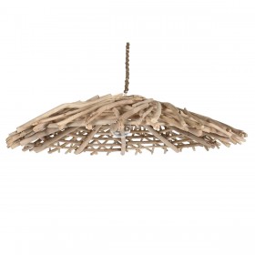 Lampadario Home ESPRIT Naturale Legno Legno di eucalipto 50 W 100 x 100 x 18 cm