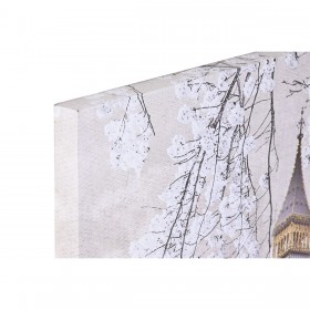 Quadro Home ESPRIT Bianco Dorato Porporina Londra Loft 150 x 3 x 100 cm (2 Unità)