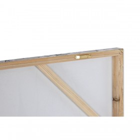 Quadro Home ESPRIT Bianco Dorato Porporina Londra Loft 150 x 3 x 100 cm (2 Unità)