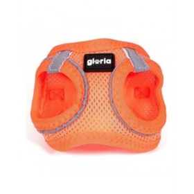 Imbracatura per Cani Gloria Air Mesh Trek Star Regolabile Arancio L (33,4-35 cm)