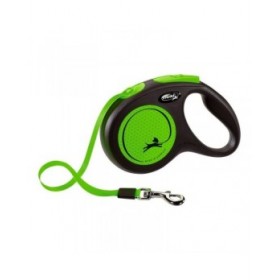 Guinzaglio per Cani Flexi NEW NEON 5 m Taglia M Verde