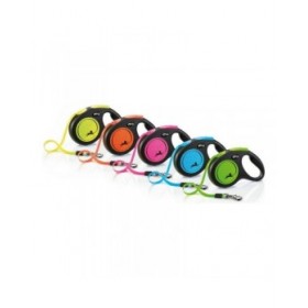 Guinzaglio per Cani Flexi NEW NEON 5 m Taglia M Verde
