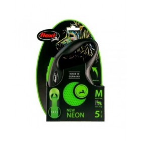 Guinzaglio per Cani Flexi NEW NEON 5 m Taglia M Verde