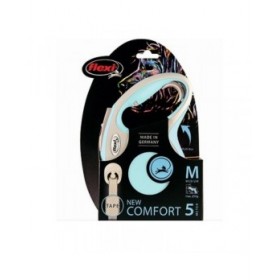 Guinzaglio per Cani Flexi New Comfort M Azzurro (5 m)