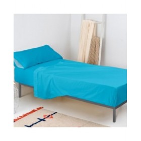 Lenzuolo con angoli HappyFriday BASIC KIDS Turchese 105 x 200 x 32 cm