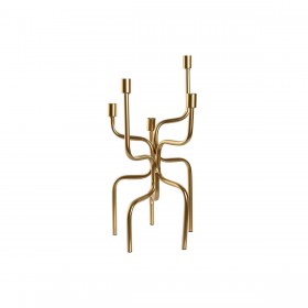 Candelabro Home ESPRIT Dorato Metallo 25 x 25 x 51 cm