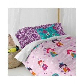 Fodera per cuscino HappyFriday Moshi Moshi Cherry Blossom Multicolore 50 x 30 cm