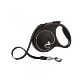 Guinzaglio per Cani Flexi BLACK DESIGN 5 m Taglia L Silver