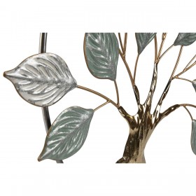 Decorazione da Parete Home ESPRIT Verde Dorato Albero Cottage 73 x 4,4 x 73 cm