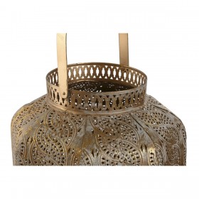 Set di Portacandele Home ESPRIT Dorato Metallo 25 x 25 x 40 cm