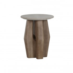 Tavolo aggiuntivo Home ESPRIT Legno Marmo 40 x 40 x 51 cm