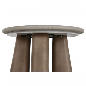 Tavolo aggiuntivo Home ESPRIT Legno Marmo 40 x 40 x 51 cm