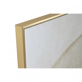 Quadro Home ESPRIT Beige Dorato Porporina Cavallo 103 x 4,5 x 103 cm (2 Unità)