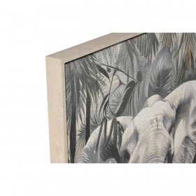 Quadro Home ESPRIT Verde Grigio Elefante Coloniale Dorato 63 x 4,5 x 93 cm (2 Unità)