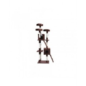 Albero tiragraffi per gatti Gloria 50 x 50 x 170 cm Marrone Legno Carta Sisal