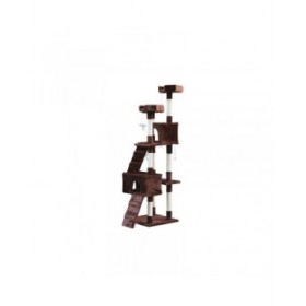 Albero tiragraffi per gatti Gloria 50 x 50 x 170 cm Marrone Legno Carta Sisal