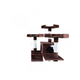 Albero tiragraffi per gatti Gloria 50 x 50 x 170 cm Marrone Legno Carta Sisal