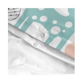 Set di copripiumino HappyFriday Moshi Moshi Woodland Multicolore Singolo 2 Pezzi